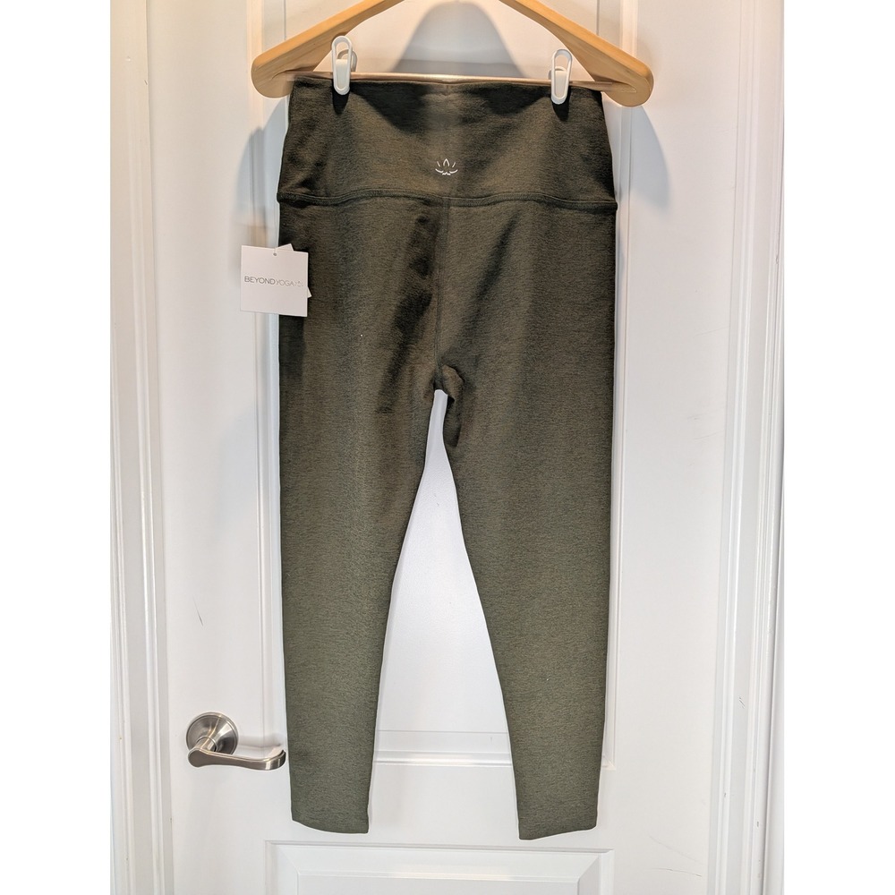 Beyond Yoga Spacedye Caught In The Midi 7/8 Leggings XXL Army Green SD3243 - Picture 3 of 6